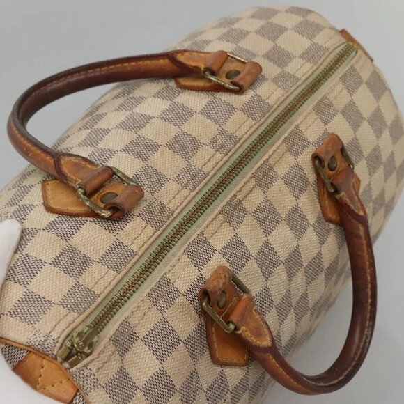 LOUIS VUITTON Damier Azur Speedy 30 Hand Bag N41533 LV Auth 134636 - Picture 7 of 16